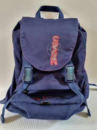 Zaino Zeven anni '90 blu e rosso