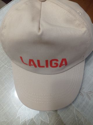 Gorra La Liga Beige y Naranja