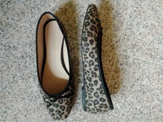 Zapatos planos leopardo