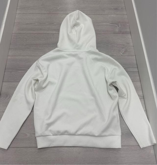 Sudadera ONLY Blanca con Cordones Decorados