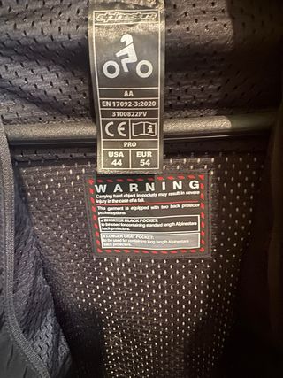 Traje Moto Alpinestars Negro