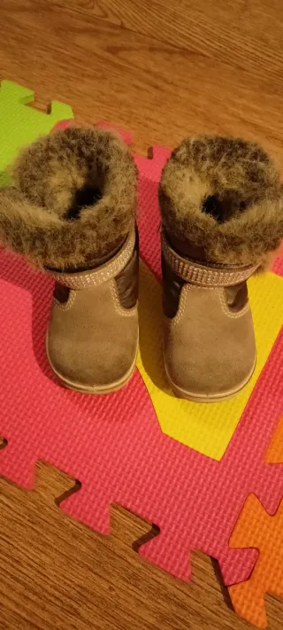 Stivaletti Primigi n.20 fango e marroni, pelliccia