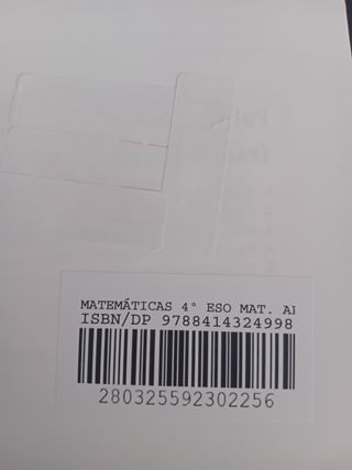 Libro matemáticas B 4 ESO trimestre 3