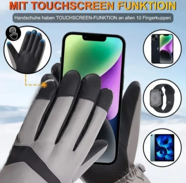 NUEVO Guantes de esquí hombre - L