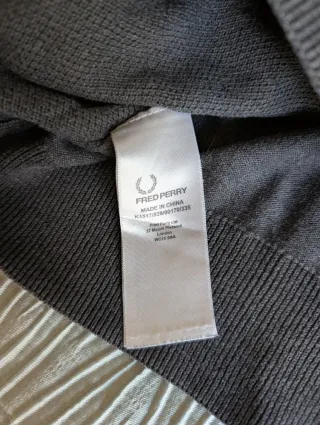 Jersey Fred Perry gris talla XL