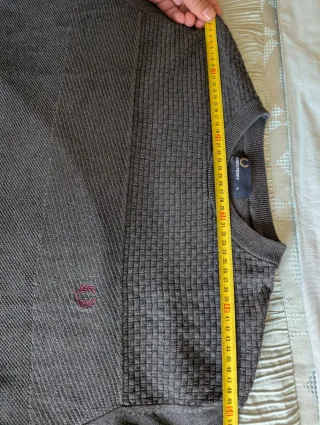 Jersey Fred Perry gris talla XL