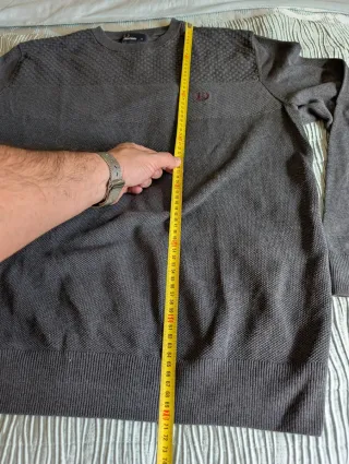 Jersey Fred Perry gris talla XL