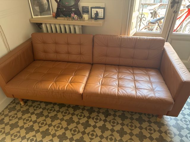 Sofá Ikea Landskrona Piel Marrón