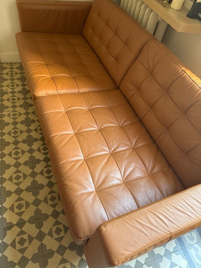 Sofá Ikea Landskrona Piel Marrón