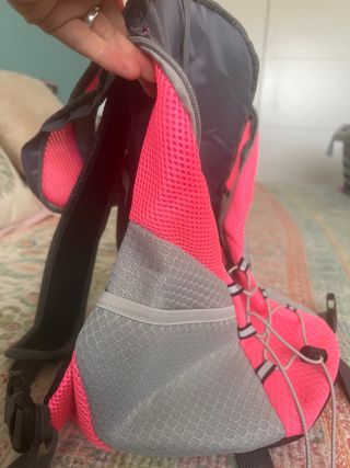 Mochila Portabebés Payaboo Rosa y Gris
