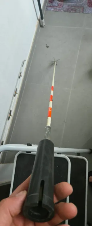 Arpón casero con 5 ganchos