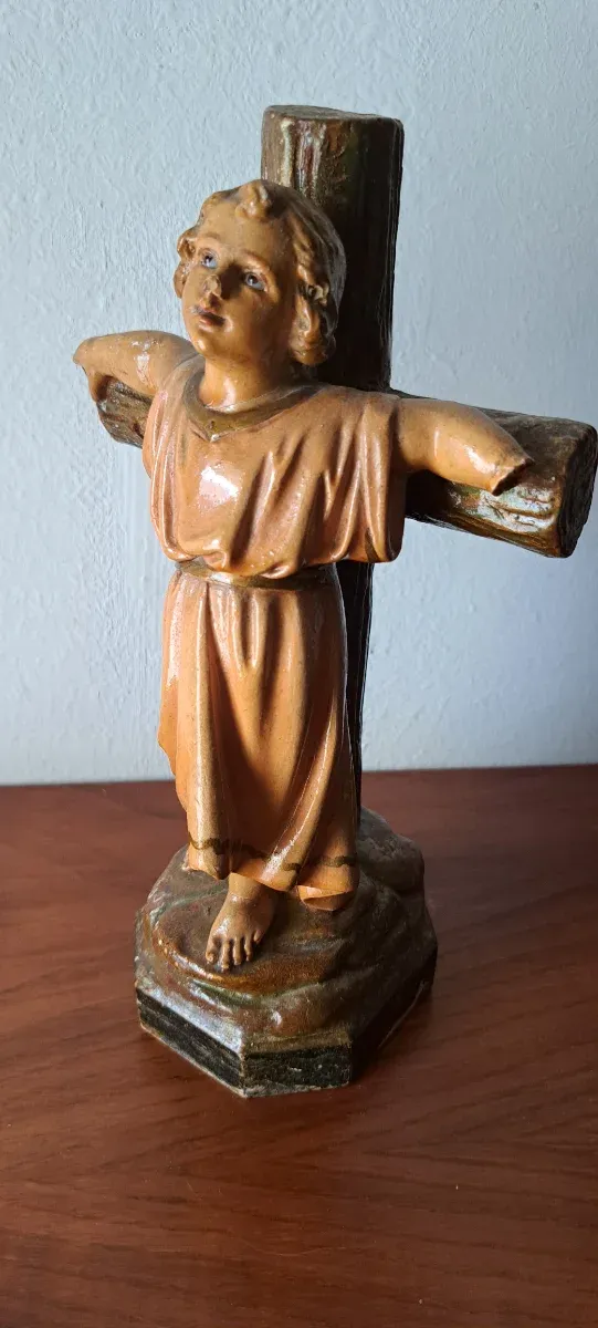 Lote Niño Jesús en la Cruz + aureola/resplandor