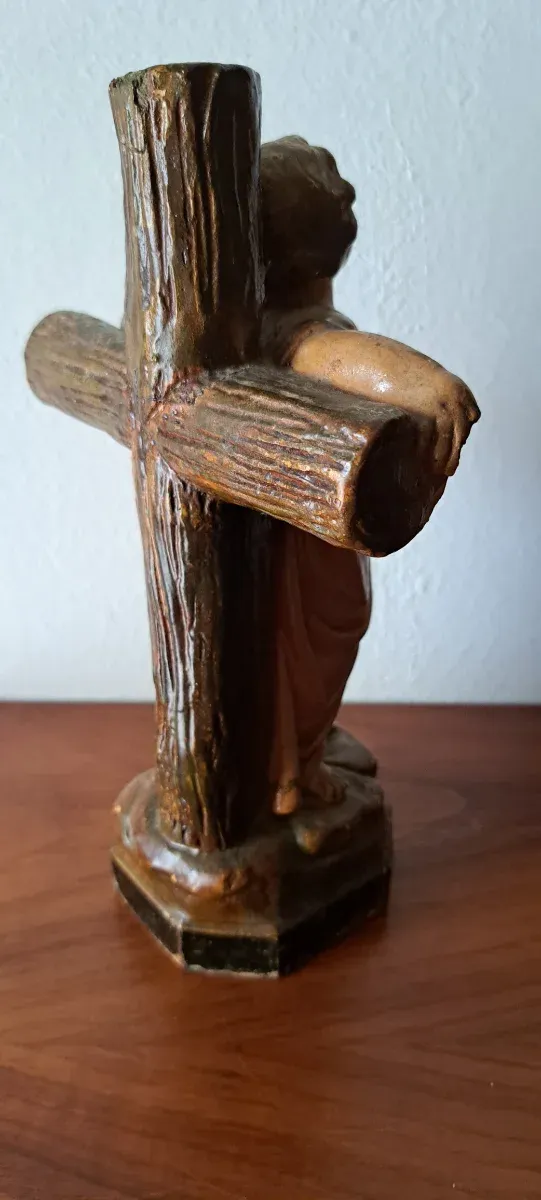 Lote Niño Jesús en la Cruz + aureola/resplandor