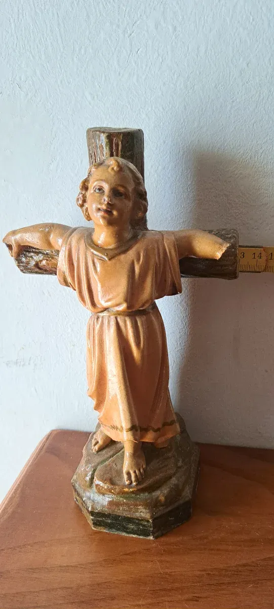 Lote Niño Jesús en la Cruz + aureola/resplandor