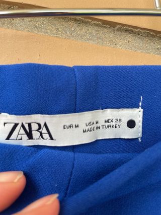 Pantalón ancho ZARA azul