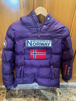 Chaqueta Geographical Norway Morada talla 14 años