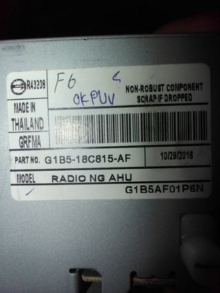 SISTEMA AUDIO / RADIO CD FORD KA+ (4)