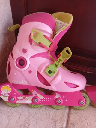 Patines en línea Oxelo niña rosa