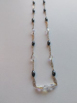 Cadena Oro 14K Hematita