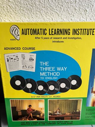 Curso de inglés en vinilo