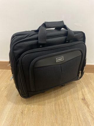 Maletín Trolley Negro con Ruedas