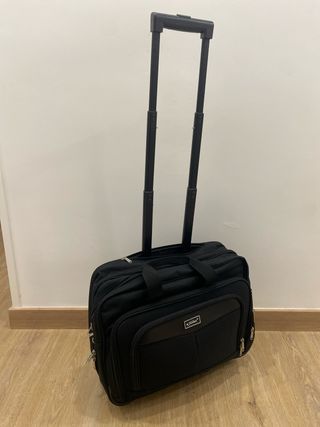 Maletín Trolley Negro con Ruedas