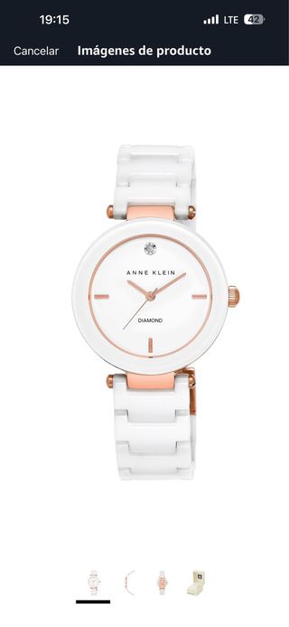 Reloj Anne Klein Blanco y Dorado Nuevo