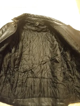 Chaqueta de cuero para moto con protecciones