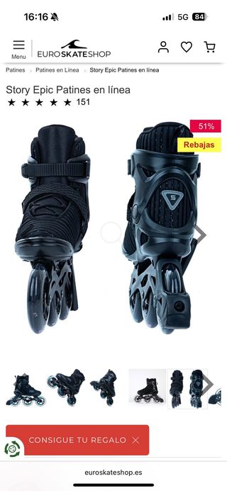 Patines en línea Story Epic Talla 41