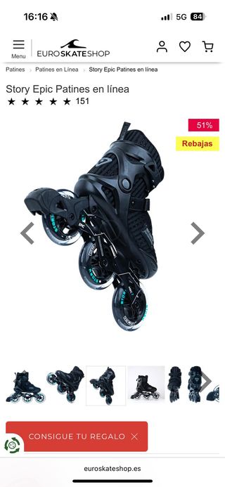 Patines en línea Story Epic Talla 41