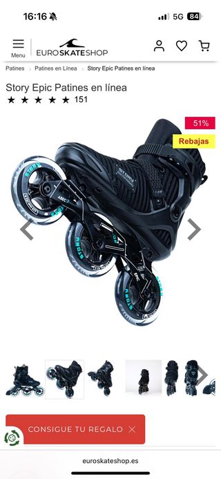 Patines en línea Story Epic Talla 41