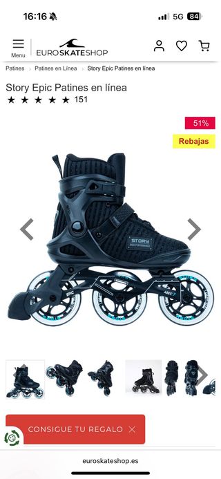 Patines en línea Story Epic Talla 41