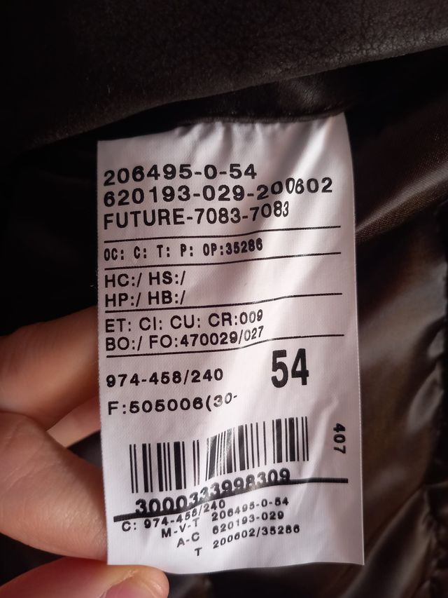 Abrigo de Piel Negro