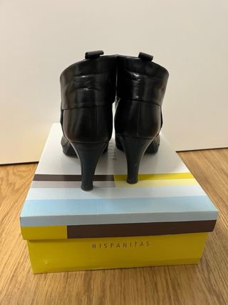 Botines Hispanitas Piel Negros