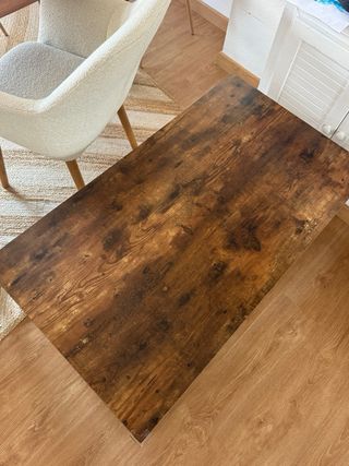 Mesa de centro industrial madera y metal