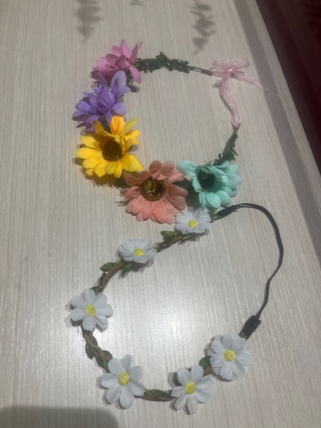 Diadema floral multicolor