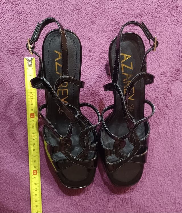 Zapatos de piel tacon