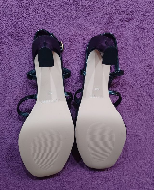 Zapatos de piel tacon