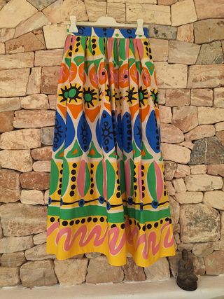 Conjunto Top y Falda Larga Étnico