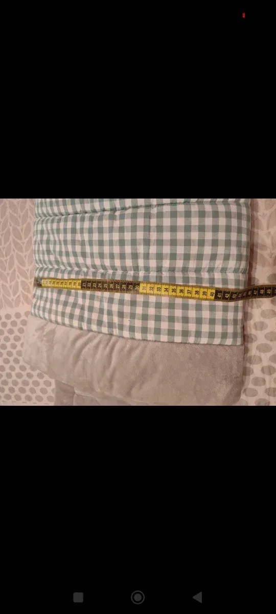 Saco capazo bebé gris y cuadros