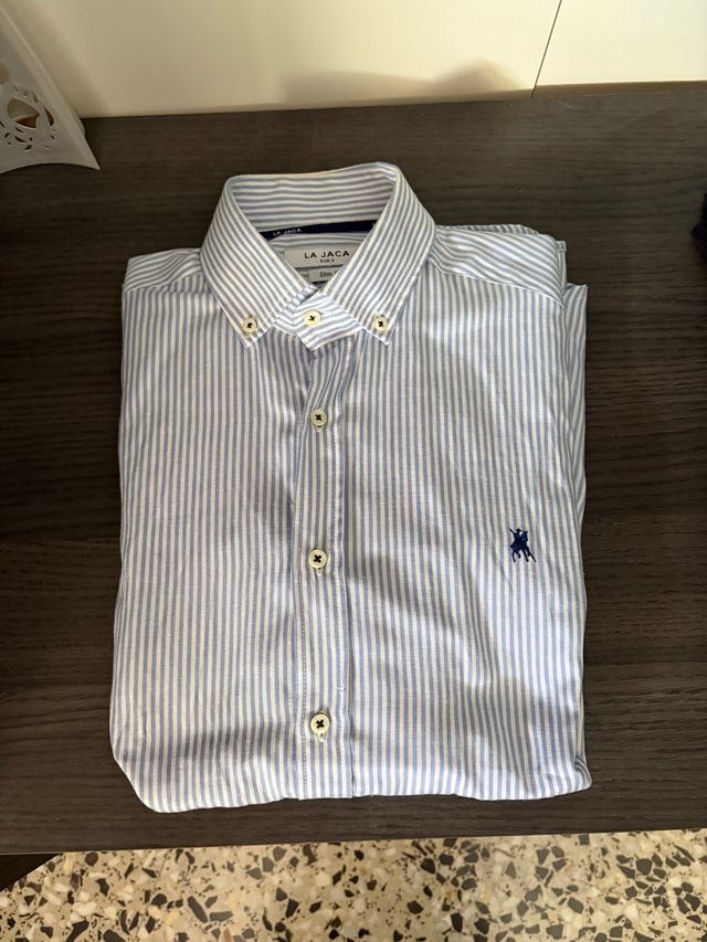 Camisa LA JACA Rayas Azul Talla S