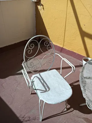 Conjunto mesa y 4 sillas exterior