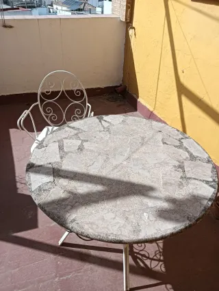 Conjunto mesa y 4 sillas exterior