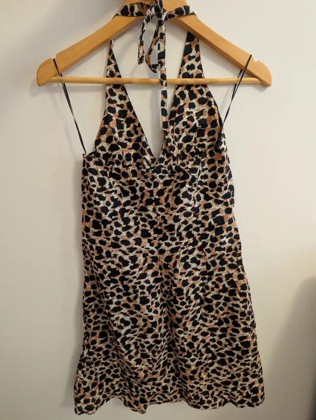 Vestido H&M Leopardo Talla 38