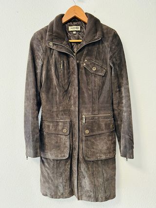 Abrigo de ante marrón Formula J Talla S