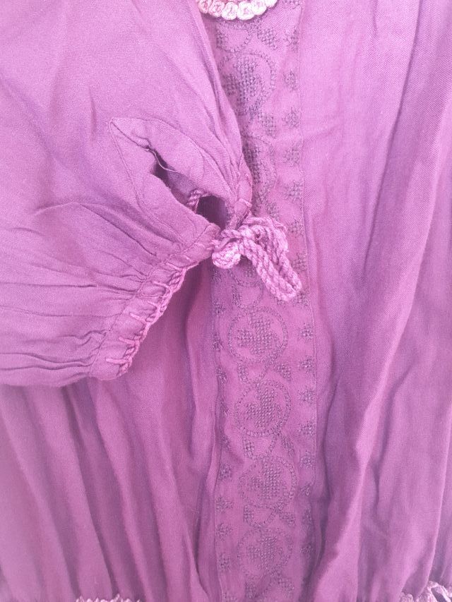 Vestido Bohemio Morado Talla Única