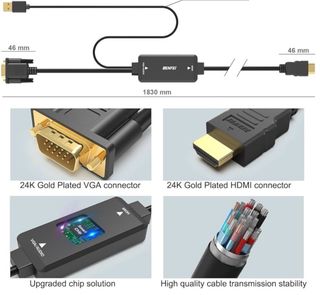 Adaptador BENFEI VGA a HDMI con Audio