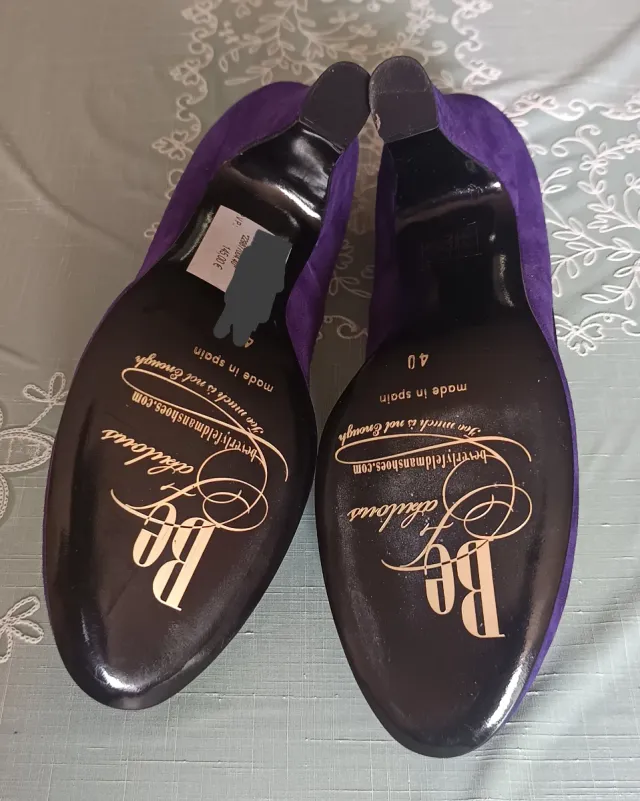 Zapatos Beverly Feldman Morados Talla 40

