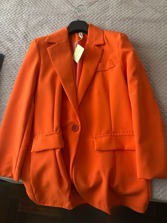 Giacca donna elegante corallo