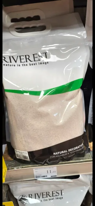 Arena de sílice blanca 40kg para acuario